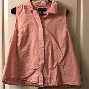 Peach and white linen shirt